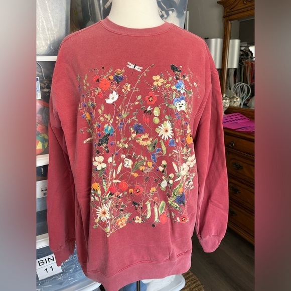 Comfort Colors Tops - Floral Sweatshirt